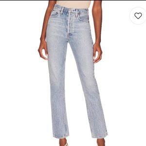 AGOLDE Riley High Rise Straight Crop